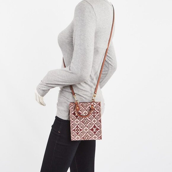 Louis Vuitton Bordeaux Since 1854 Canvas Petit Sac Plat Bag - Picture 1 of 9